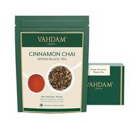 VAHDAM Té Chai Especiado con Canela | 100g Té Suelto | Chai Indio Auténtico con Canela, Cardamomo y Clavo | Sellado al Vacío para Frescura