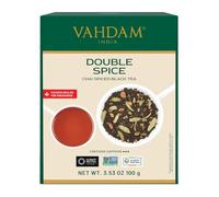 VAHDAM, Té Chai Masala Doble Especia (100 g, 50 tazas), FUERTE Y PICANTE, Ingredientes 100% Naturales - Té Negro, Cardamomo, Canela, Clavo, Pimienta Negra, Chai Latte