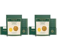 VAHDAM, Té de cúrcuma y jengibre (100 g) | Té de hierbas | sin cafeína | Infusión de té de hierbas | Ingredientes 100% naturales (Paquete de 2)