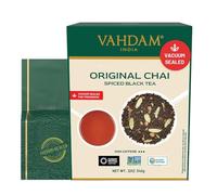 VAHDAM Té Masala Chai a Granel | 340g (170+ Tazas) | Té Negro de la India con Especias | Con Cardamomo, Canela, Clavo, Jengibre y Pimienta Negra | Envasado en India