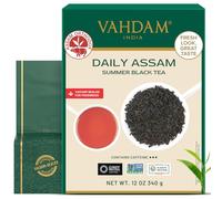 VAHDAM Té Negro Assam en Hoja Suelta (340 g, 170+ tazas) - fuerte, malteado e intenso, té negro premium de las montañas de Assam (India), hojas largas y enteras, sin transgénicos