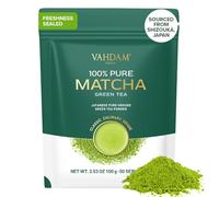 VAHDAM, Té Verde Matcha En Polvo (100gm) Auténtico Polvo De Matcha Japonés | Té Verde Matcha De Grado Culinario Clásico | Ideal para Pasteles, Batidos, Thé Helado