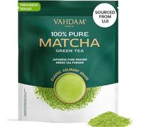 VAHDAM, Té Verde Matcha En Polvo (100gm) Auténtico Polvo De Matcha Japonés, Té Verde De Grado Premium, Ideal para Pasteles, Batidos, Thé Helado, 100% Natural
