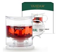 VAHDAM, Tetera Imperial 474 ml con Filtro de Acero Inoxidable | Tecnología Drain Tap | Infusor de Té Suelto Todo en Uno | Regalo Ideal para Amantes del Té