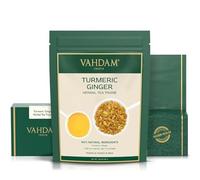 VAHDAM, Té de cúrcuma y jengibre (100 g) | Té de hierbas | sin cafeína | Infusión de té de hierbas | Ingredientes 100% naturales