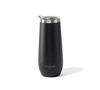 VAHDAM, Vaso De Acero Inoxidable Caper (270ml/9.1oz) - Negro | Sipper Aislado Al Vacío, De Doble Pared, A Prueba De Sudor Con Tapa Para Bebidas Frías Y Calientes |