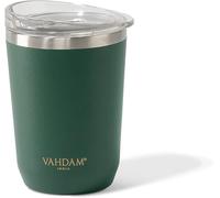 VAHDAM, Vaso De Acero Inoxidable - Verde (11.8oz) Regalos Para Hombres/Mujeres | Sipper De Entrenamiento Aislado Al Vacío, De Doble Pared, A Prueba De Sudor Con Tapa