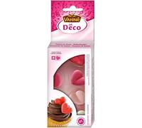 Vahine - Corazones de azúcar 2G - Refina tus postres con estos deliciosos corazones dulces, 4 unidades