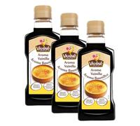 VAHINÉ - Pastelería, aroma de vainilla para la elaboración de natillas, pasteles y tartas, frasco de 200 ml (Paquete de 3)