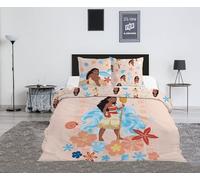 Vaiana Funda Nórdica 200x200 + 2 Fundas Almohada 65x65 Polialgodón Disney | Ropa de cama 2 personas reversible | Océano Te Fiti a color | Polialgodón secado rápido | Oeko-Tex | Idea regalo