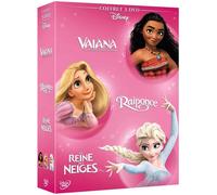 Vaiana, la légende du bout du monde + Raiponce + La Rein (DVD) (Importación USA)