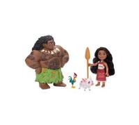 Disney Vaiana - Set de Regalo Vaiana de 15 cm - Incluye Vaiana Maui y Sus Amigos - Jakks Pacific