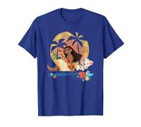 Vaiana Sitting Sunset Camiseta, Hombre, Azul Real, XL