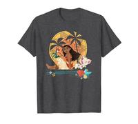 Vaiana Sitting Sunset Camiseta, Hombre, Jaspeado Oscuro, 5XL