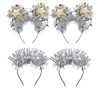 VAIAV Diadema de Año Nuevo 2026, diadema para el pelo Happy New Year, tocado de Año Nuevo, tocado de año nuevo, accesorios para fotos (4 unidades)