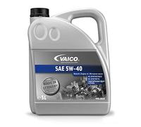VAICO Aceite de motor 5W-40 aceite ACEA A3/B4 API SN API CF 5L Compatible con VW Polo V Hatchback 6R1, 6C1 up! Hatchback 121, 122, BL1, BL2, BL3, 123 Golf 7 Hatchback 5G1, BQ1, BE1, BE2, PEUGEOT