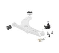 VAICO V10-3907 Set Juego de reparación suspensión de ruedas con accesorios con apoyo de caucho con rótula de suspensión/carga con juego de tornillos de retención Delantero Izquierda