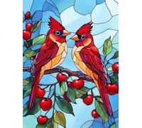 VAIIEYO 5D Diamond Painting Adulto Pájaro Pintura Diamante Animal, Lienzo Bordado Diamante Kit Completo Punto De Cruz, Bordado Sala Sala de la Habitación Pegatina de Pared Decoración 30x40cm-57