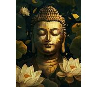 VAIIEYO DIY Diamond Painting Buda, Diamond Painting Kit Completo Religión, 5D Pintura Diamante, Diamante de Bordado Manualidades para decoración 30X40cm-3