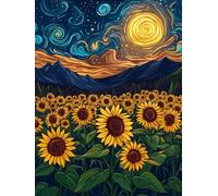 VAIIEYO DIY Diamond Painting Girasol, Diamond Painting Adultos Paisaje, 5D Pintura Diamante, Diamond Art Diamante de Bordado Manualidades para decoración 30X40cm-92
