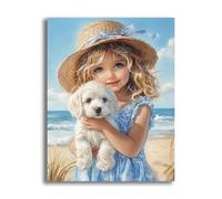 VAIIEYO DIY Diamond Painting Perro, Diamond Painting Adultos Chica, 5D Pintura Diamante, Diamante de Bordado Manualidades para decoración 30X40cm-71