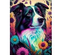 VAIIEYO DIY Diamond Painting Perro, Diamond Painting Kit Completo Animal, 5D Pintura Diamante, Diamante de Bordado Manualidades para decoración 30X40cm-2