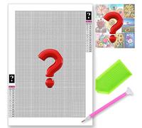 VAIIEYO DIY Flor Misterio Diamond Painting Completo Kits, 5D Kit De Pintura De Diamante Sorpresa, Diamantes de Imitación de Diamante Bordado, Manualidades Para Decoración de Pared 30X40/35x35 cm