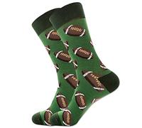 VaiKanhai 5 pares de calcetines largos de algodón para otoño e invierno para hombre, serie de pelotas, jacquard, calcetines para papá, c, Talla única