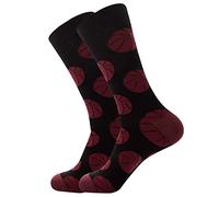 VaiKanhai 5 pares de calcetines largos de algodón para otoño e invierno para hombre, serie de pelotas, jacquard, calcetines para papá, b, Talla única