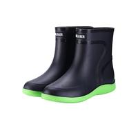 VaiKanhai Botas Wellington, botas redondas con tacón bajo, botas de lluvia para mujer con hebilla, puntera y botas medianas para mujer, zapatos de equipo, originales para hombre, Gn1, 36 2/3 EU