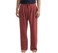 VaiKanhai Cool Pants Spring Summer Men's Solid Color Cotton Comfortable Loose Casual Wide Leg Pants Herren Hose Joghose, rojo, XL