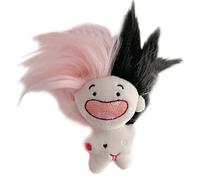 VaiKanhai Lindo Twelve Signs Funny Toothless Doll Keychain Not Does It Have A Cute And Interesting Appearance You Can Also Design The Doll's Hairstyle According To Your Preferenc Peluche (Rosa, C)