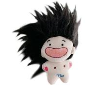 VaiKanhai Lindo Twelve Signs Funny Toothless Doll Keychain Not Does It Have A Cute And Interesting Appearance You Can Also Design The Doll's Hairstyle According To Your Preferenc Peluche (Negro, C)