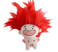 VaiKanhai Lindo Twelve Signs Funny Toothless Doll Keychain Not Does It Have A Cute and Interesting Appearance You Can Also Design The Doll's Hairstyle According to Your Preferenc Peluche (rojo, C)