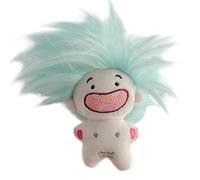 VaiKanhai Lindo Twelve Signs Funny Toothless Doll Keychain Not Does It Have A Cute and Interesting Appearance You Can Also Design The Doll's Hairstyle According to Your Preferenc Peluche (azul, C)