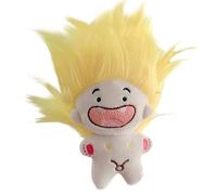 VaiKanhai Lindo Twelve Signs Funny Toothless Doll Keychain Not Does It Have A Cute And Interesting Appearance You Can Also Design The Doll's Hairstyle According To Your Preferenc Peluche (Amarillo, C)