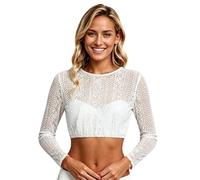 VaiKanhai Pantalones de esquí de fondo para mujer, informal, monocolor, Ding Dong Wear, camiseta de manga larga blanca, camiseta de manga corta para mujer, Blanco, XL