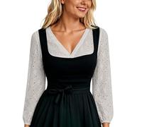 VaiKanhai Top sin tirantes para mujer, chaqueta de cerveza, fiesta de cerveza, Ding Dong Outfit Camisa Top Vestido, beige, XL