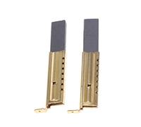 VAILANG 1 par de cepillos útiles de carbón para Motor de Lavadora L94MF7 para Cepillo de carbón Whirlpool Dorado y Gris Oscuro