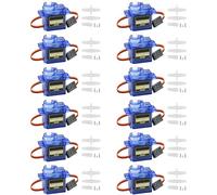 Vaileal 12 unidades 9G Micro Servo Motor: Micro Servo Motor 9G para RC Robot Arm/Mano/Caminar Helicóptero Barco Avión Helicóptero Coche Modelos de Vehículo Control con Cable Mini Servos Arduino