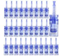 Vaileal 30 piezas Microneedling: 12 pines Agujas de repuesto Derma Pen Micronago, Micro Electric Dermapen para la eliminación de acné, cicatrices y arrugas