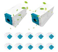 Vaileal Bolsas de Polvo Compatibles con Samsung VS20A95923W, 12 Unidades Bolsas de Recambio Accesorios Clean Station, Bolsa para Aspiradora, Gran Capacidad Kit de Accesorios Aspirador