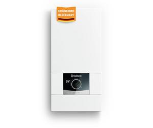 Vaillant electronicVED 0010023780 - Calentador de agua electrónico (27 kW, resistente a la presión, pantalla digital, temperatura de salida precisa, regulación continua), Blanco