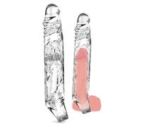 Vaina fálica con anillo testicular extensión para alargar el pene alargamiento