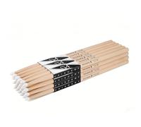 Vaisoeny 5B - Juego de baquetas con punta de nailon para batería acústica o electrónica, baquetas ovaladas de arce con punta de nailon para bateristas y principiantes (12 pares)