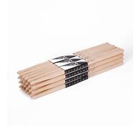 Vaisoeny Baquetas 2B para adultos, 12 pares de baquetas clásicas de madera de arce para niños, accesorios profesionales de percusión para instrumentos musicales