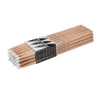 Vaisoeny Baquetas 7A, juego de baquetas con punta de nailon para batería acústica o electrónica, baquetas ovaladas de roble con punta de nailon para bateristas y principiantes (12 pares)