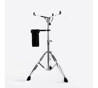 Vaisoeny Soporte de tambor con soporte para baquetas, doble refuerzo, altura extendida ajustable de 29,5 a 47 pulgadas, admite tambores de 10 a 15 pulgadas y pad de práctica (V-EJGJ001)