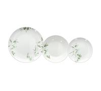 Vajilla 18 Piezas Hojas Porcelana 1 cm (BigBuy Home S8803264) - EAN: 8445146090416