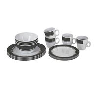 Vajilla Bo-Camp Dinner set 16 Color: blanco/gris
